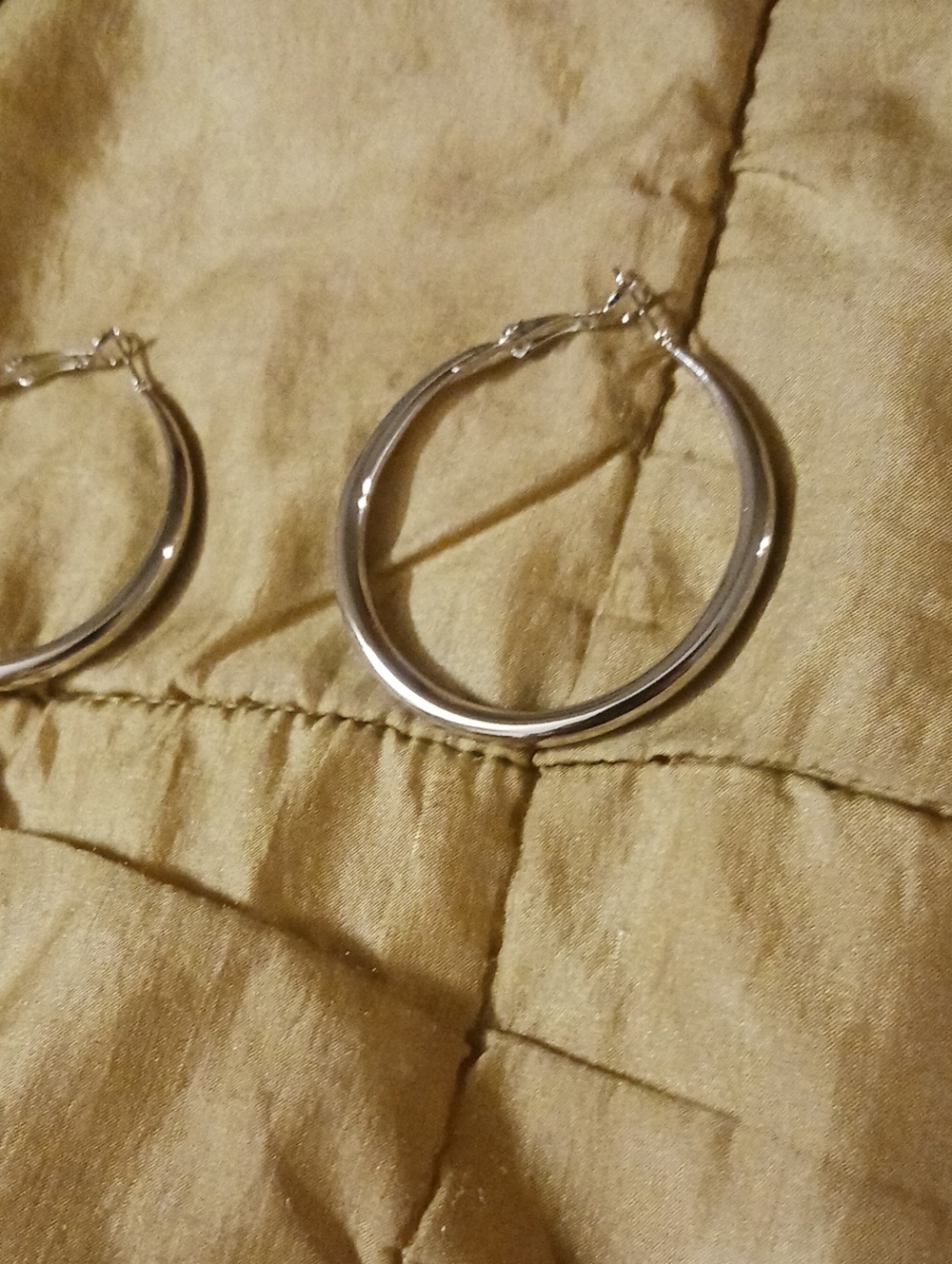 Classic Silver Hoop Earrings - Women Jewelry